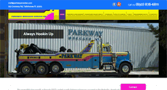 Desktop Screenshot of parkwaywrecker.com